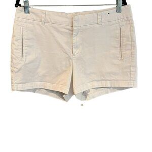 Women's a.n.a Mid Rise‎ White Chino Twill Shorts Size 12